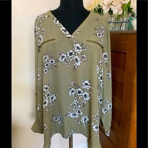 Maurices Plus-Sized Long Sleeve Blouse
